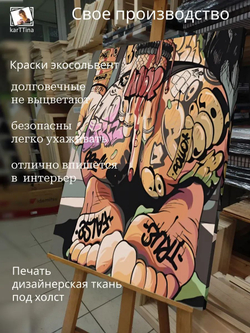 Картина на стену "Прикусила" 30х40см 1шт.