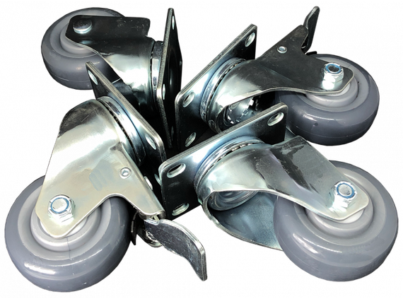 Solton Wheels Set - Набор колес (4 шт); 77mm; 2 колеса - с тормозом, 2 колеса - без тормоза.
Для aar