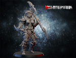 Grand Alliance Destruction Orruk Warclans Orcs Greenskins Воительница Орков №2 с топором миниатюра для dnd, днд, pathfinder, фентези, Настольная игра, НРИ, Варгейм, РПГ