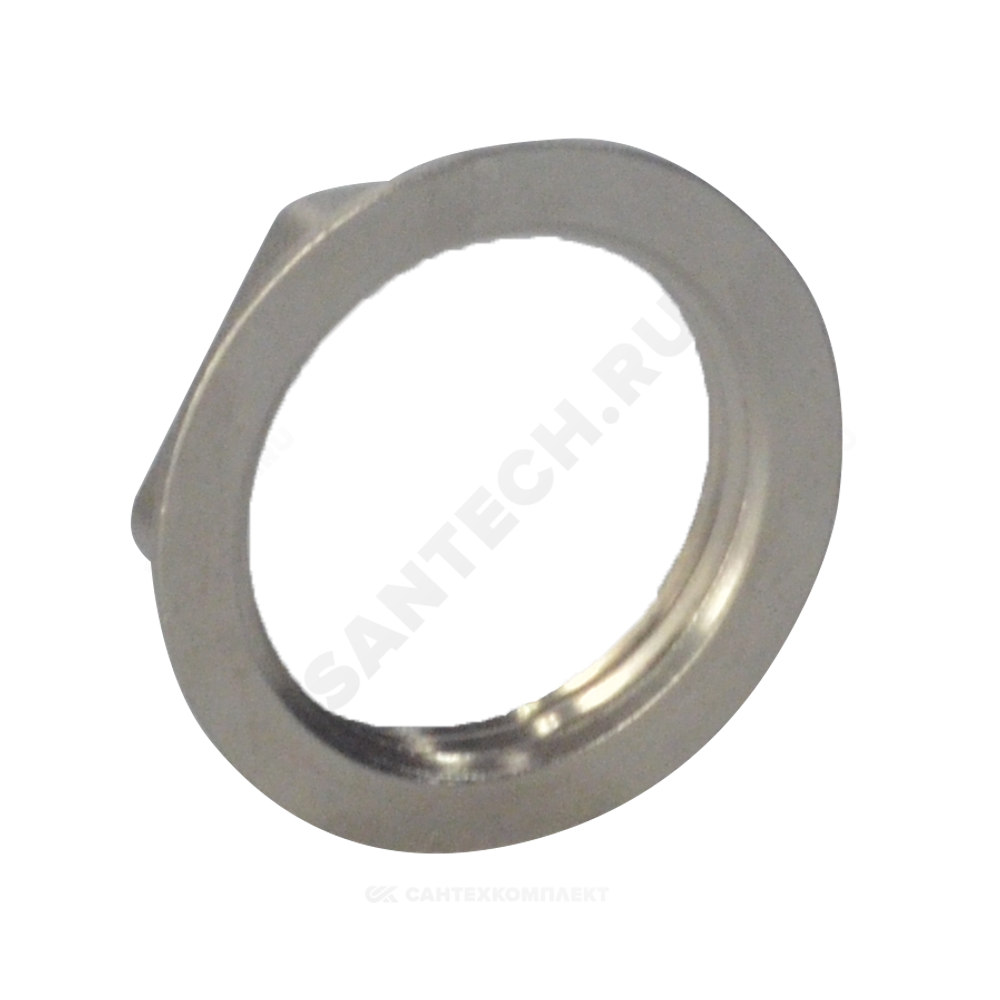 Контргайка латунь никель реборда Ду 50 (2") ВР SantechSystems