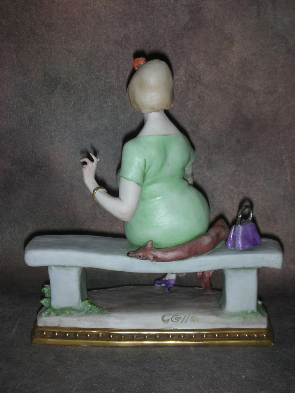 Статуэтка. Фарфор. Кокетка. Capodimonte. Италия