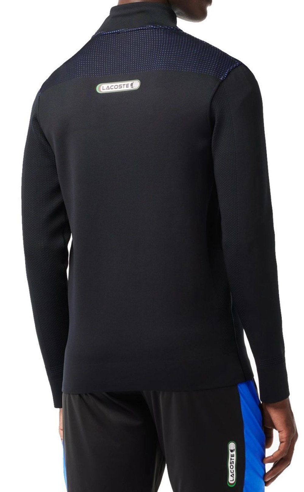 Мужская теннисная кофта Lacoste Tennis x Daniil Medvedev After Match Jacket - black/blue