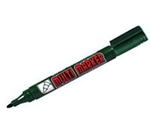 Маркер перм. 3мм. "Multi Marker" зелёный пулевидный 1/12 (Crown)
