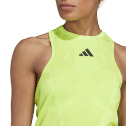 Женская теннисная майка adidas Pro Y-Tank Top Women - Neon Yellow