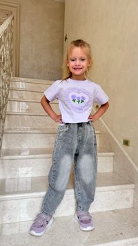 Джинсы "Бананы" серые