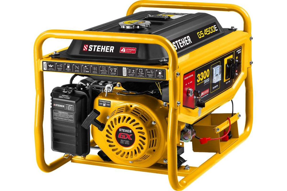 Бензиновый генератор (3.3 кВт) STEHER (GS-4500E)
