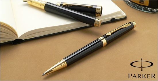Шариковая ручка Parker Premier Lacque K560, цвет: Black GT, S0887840