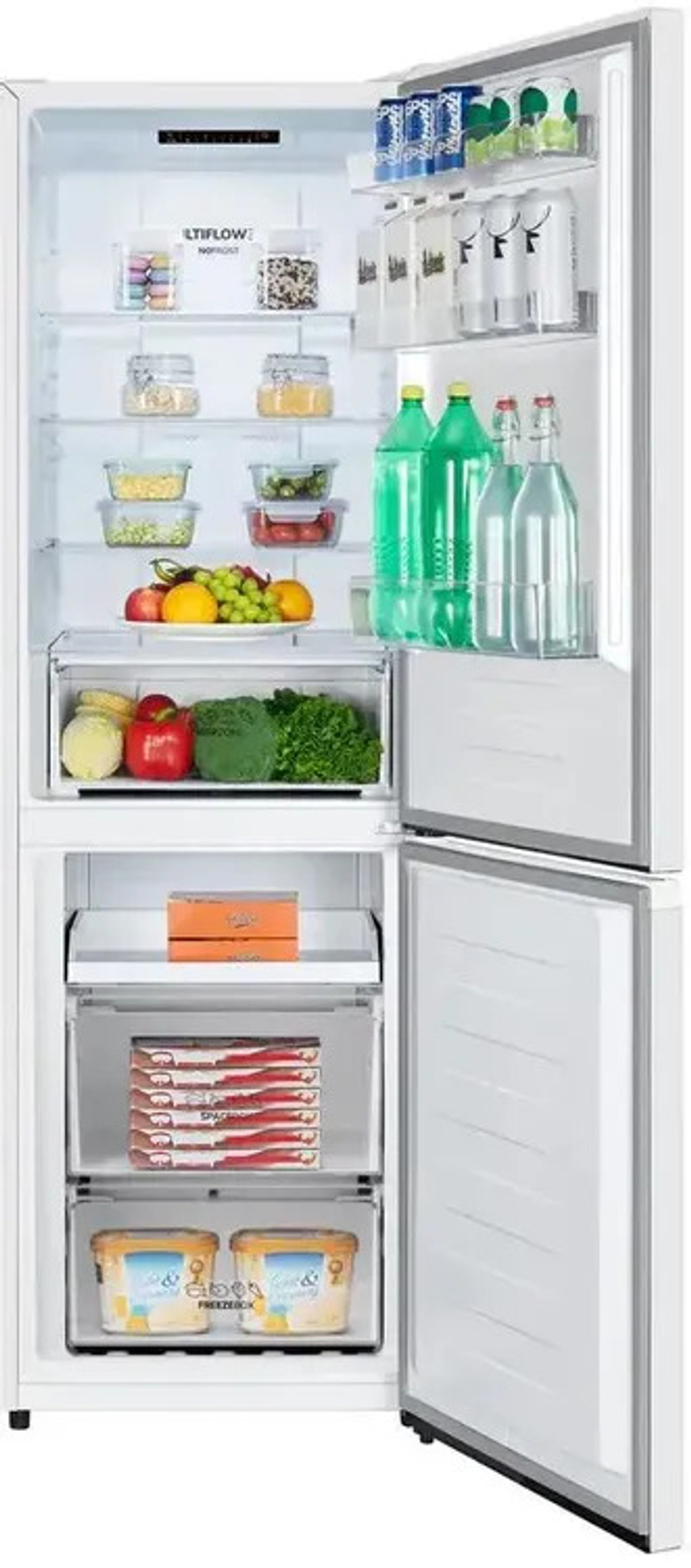 Отдельностоящий двухкамерный холодильник Gorenje NRK61814W4
