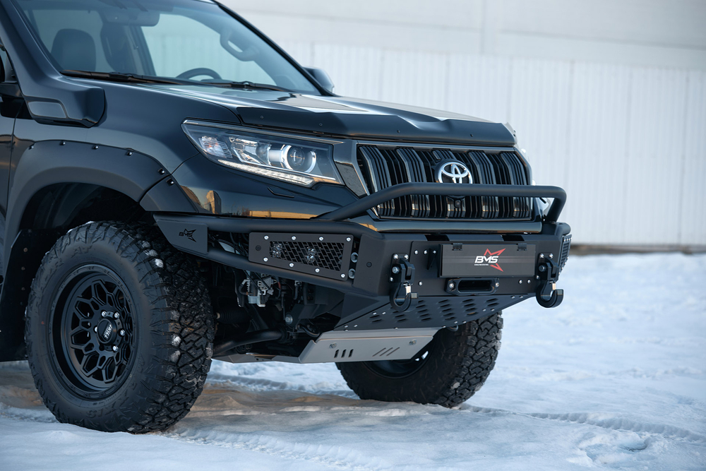Бампер силовой передний BMS ALFA для Тойота Прадо 150 2018-2023