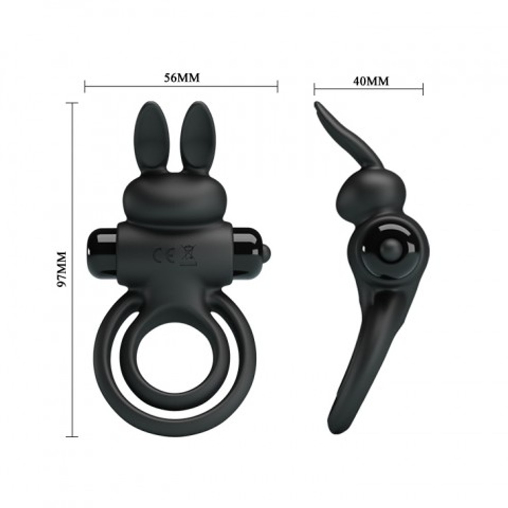 Эрекционное виброкольцо "Rabbit" 10 режимов