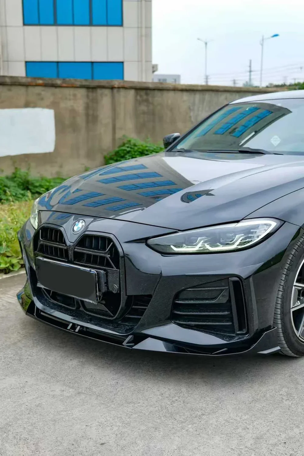 Обвес для BMW 4 серии G26 2020-2027+ БМВ Губа и диффузор