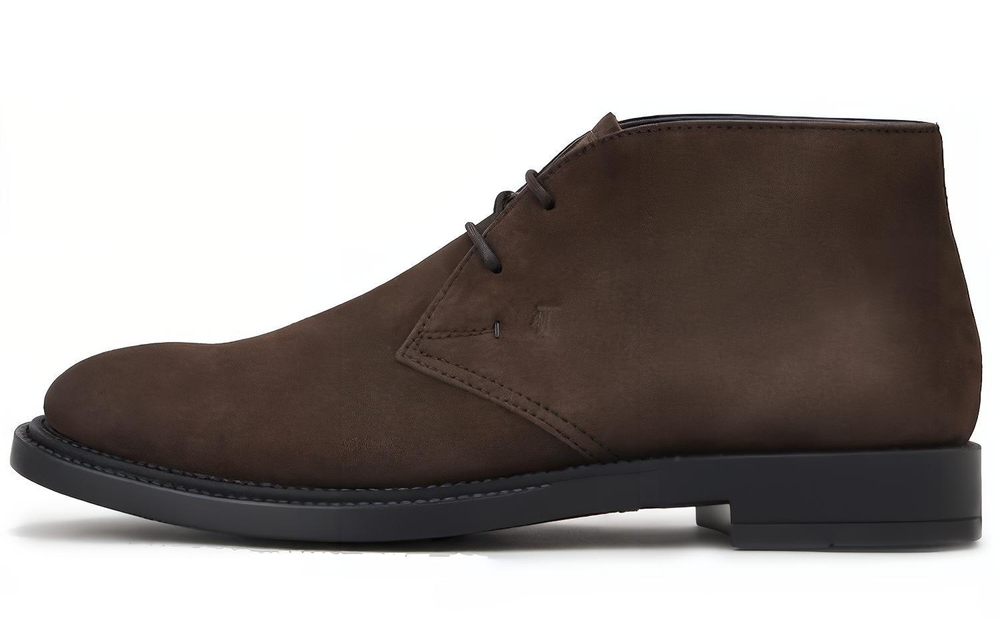 TOD"S Desert Almond Toe Ankle Boots