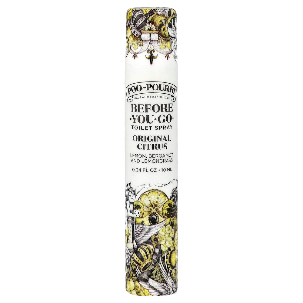Poo-Pourri, спрей для туалета Before-You-Go®, классический цитрус, 10 мл