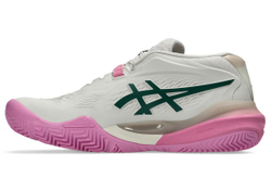 Женские кроссовки для падела Asics Gel-Resolution X Padel — soft oat/jewel green