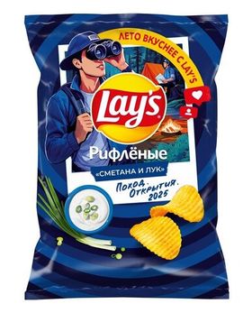 Чипсы Lays Сметана и лук, 140 г