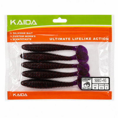 Набор силиконов KAIDA SH07-95 9.5см 5шт COL013 №113