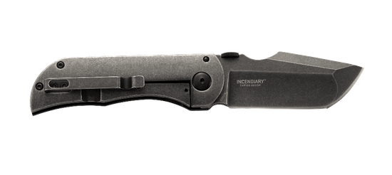 Нож танто"Ruger Incendiary"скл.,ст.8Cr13MoV,58-59HCR,кл.черн,рук.черный аллюм