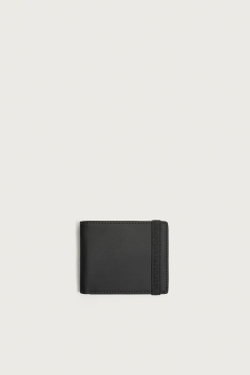 ZARA ПРОРЕЗИНЕННЫЙ КОШЕЛЕК, ЧЕРНЫЙ