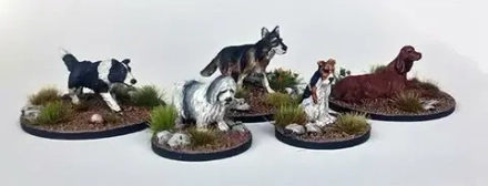 DMH655 A Kennel of Dogs (5 models)