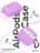 Чехол для Airpods Pro 2 Gurdini прорезиненный soft touch c карабином Пурпурный