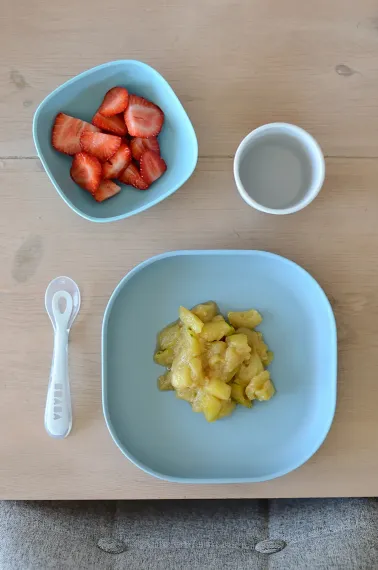 Набор посуды Beaba Coffrey Repas Silicone Jungle
