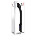 Черный вибростимулятор простаты Rechargeable Prostate Probe - 21,7 см. (Цвет: черный)