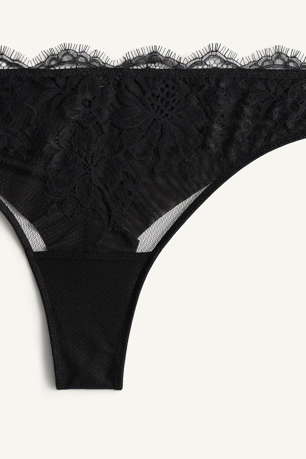 ZARA КРУЖЕВНЫЕ ТРУСИКИ - LIMITED EDITION , ЧЕРНЫЙ
