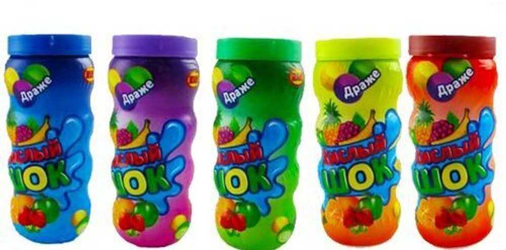 Драже "Кислошок" жев. в кисл. оболочке (10гр*30шт*36бл)