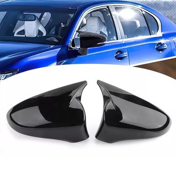 Накладки на зеркала M Style для Lexus ES / GS / IS / LS / RC 2012-2022 чёрный глянец