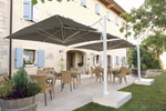 Зонт профессиональный 2.9х2.9 м Scolaro Astro Starwhite, белый, серо-коричневый