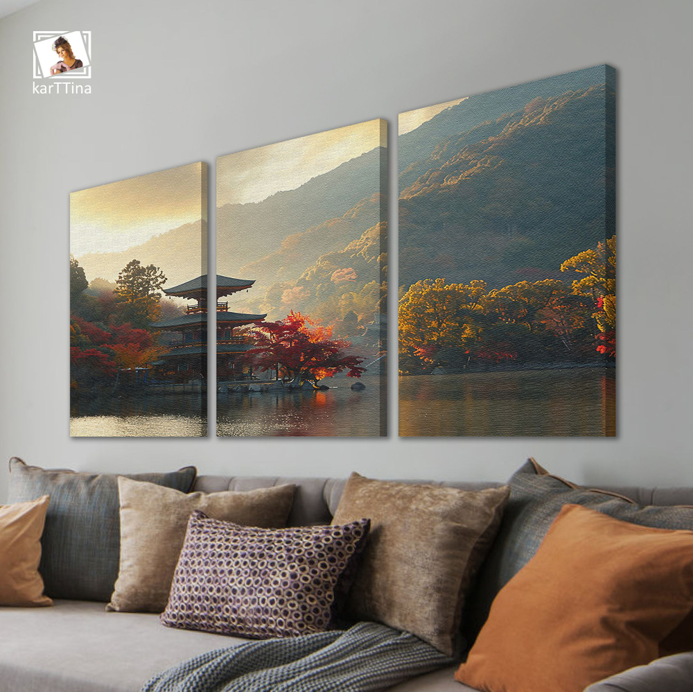 Картина karTTina "Затонувшие деревья", 150 см х 70 см