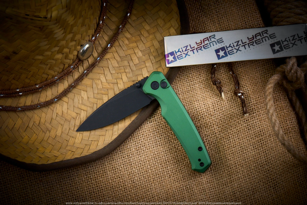 Нож Civivi Altus C20076-5 сталь Nitro-V BlackWash рукоять Green Aluminum