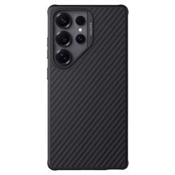 Чехол с MagSafe покрытый углеродным волокном от Nillkin для Samsung Galaxy S25 Ultra, серия Synthetic Fiber Pro Magnetic Case