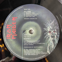 Винтажная виниловая пластинка LP Iron Maiden Killers (EU 2014)