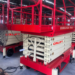 Передвижной ножничный подъемник с выдвижной платформой OXLIFT QX-050-090 (в/п 9 м, г/п 500 кг)