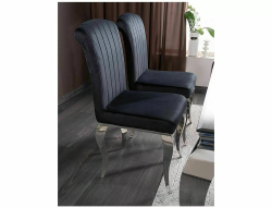 Стул SIGNAL PRINCE Velvet tap. 186 черный/хром