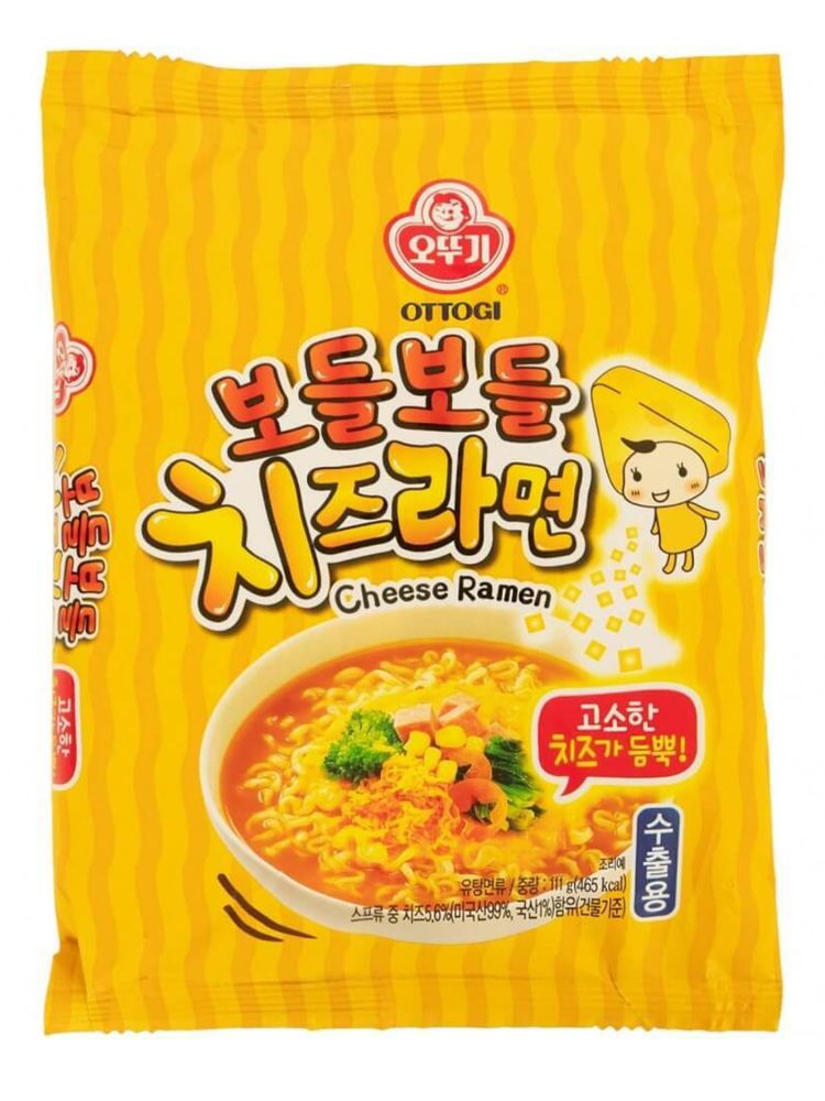 Лапша быстрого приготовления Ottogi Cheese Ramen 111 г, 5 шт