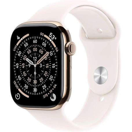 Умные часы Apple Watch S11 LTE 46 мм Gold Titanium Case with Light Blush Sport Band - M/L
