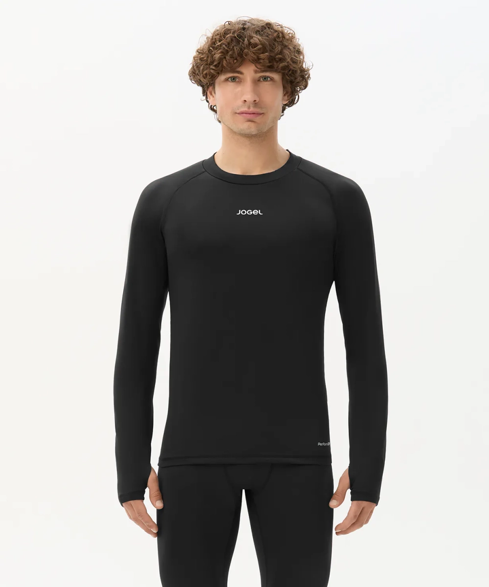 Джемпер компрессионный утепленный Jogel CAMP 2 PerFormDRY Baselayer Top Warm, черный 99