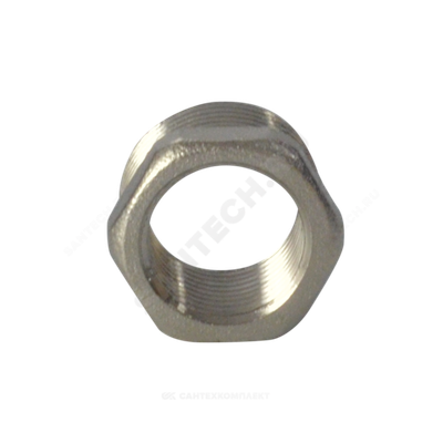 Футорка латунь никель Ду 15х10 (1/2"х3/8") НР/ВР RTP (РосТурПласт) 25121