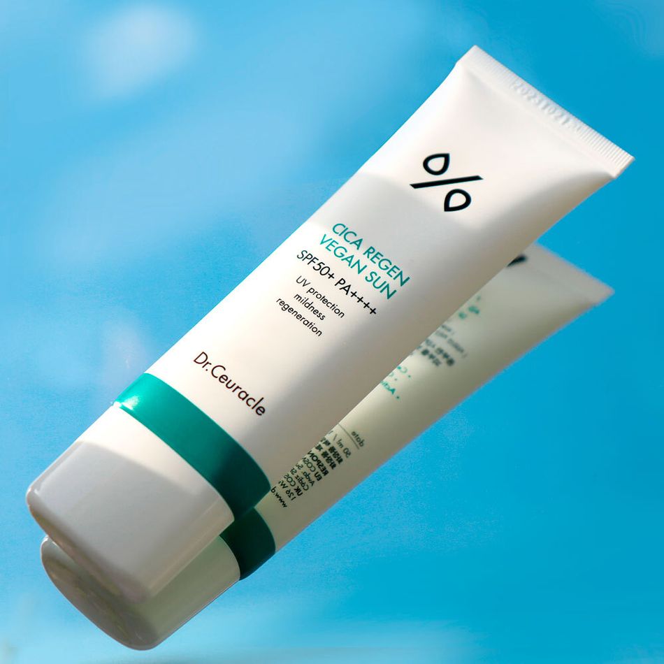 Солнцезащитный крем с центеллой Dr.Ceuracle Cica Regen Vegan Sun SPF50+ 50мл