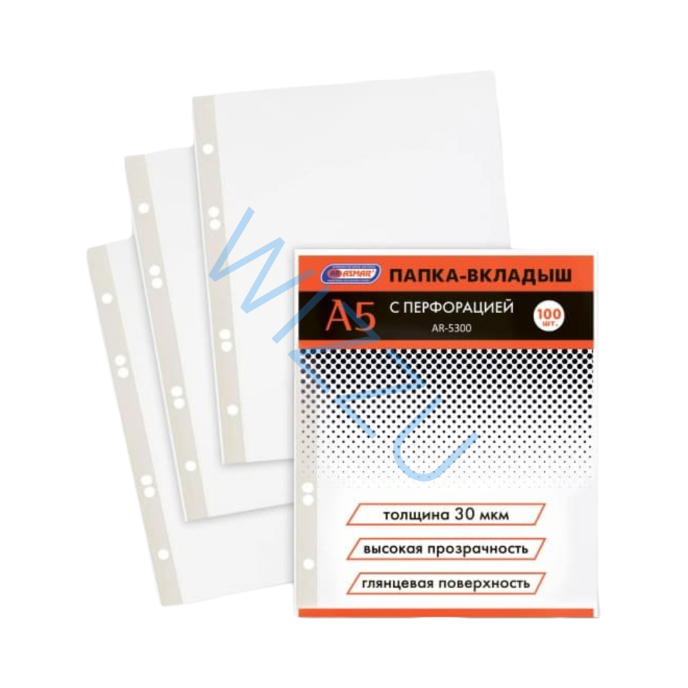 Папка-Файл А5 с перфорацией 30мкм 100шт AR-5300
