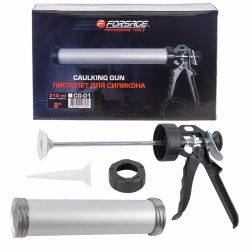 Пистолет для силикона алюминиевый, 400гр. Forsage F-CG-01