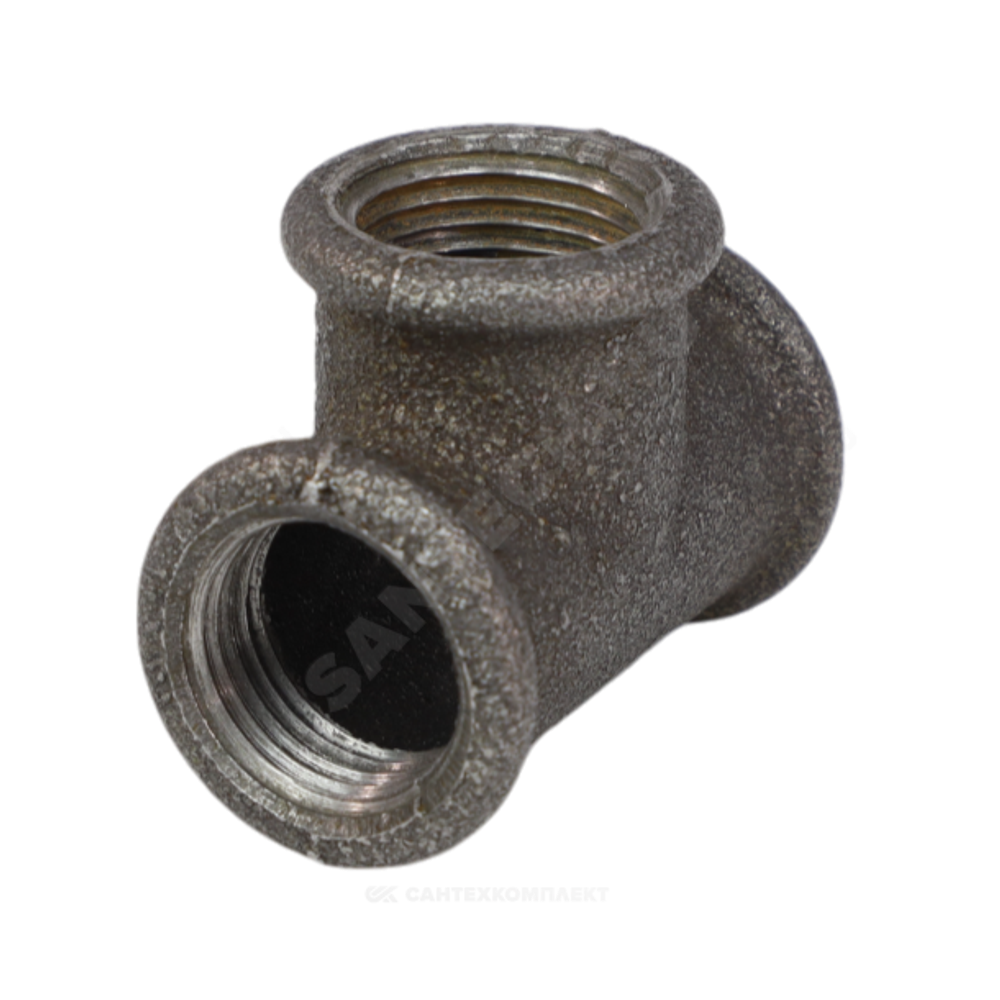 Тройник прямой чугун Ду 40 (1 1/2") ВР/ВР Fittex
