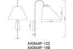 Настенный светильник Arte Lamp RONDO A4086AP-1AB