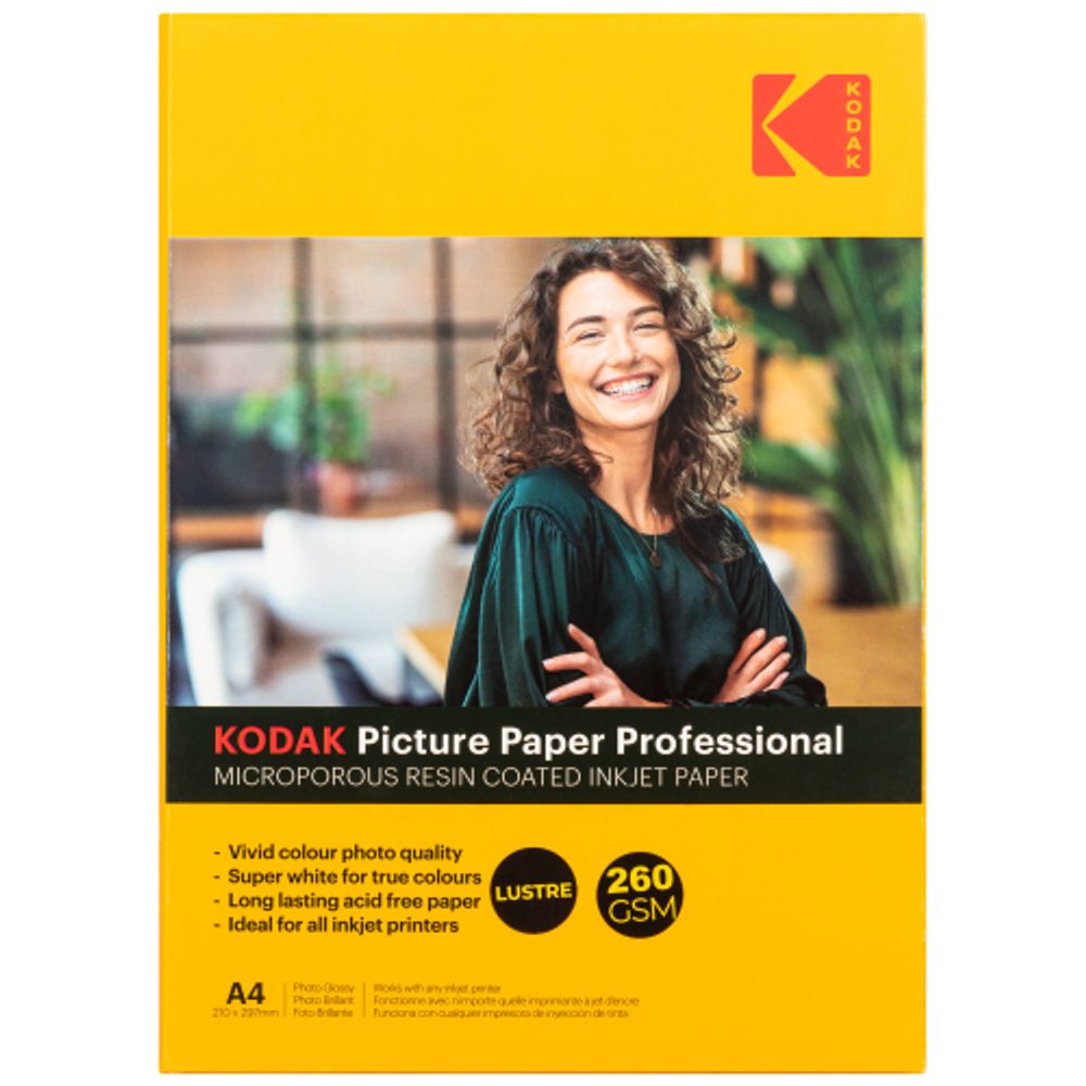 Фотобумага Kodak KPLA420 для струйной печати A4 Inkjet Paper Lustre 260 gsm 20листов | Kodak