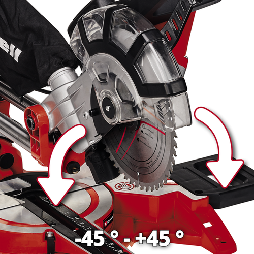 Пила торцовочная с протяжкой Einhell TC-SM 2131/1 Dual 1,8кВт 210х30мм