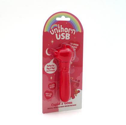 Вибропуля Unihorn USB Cupid's Beau с функцией пульсации