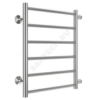 Полотенцесушитель водяной нерж сталь Лесенка (1") НР 198 Вт 500х600мм 6П боковое подключение в/к Аврора Терминус 4670078529886