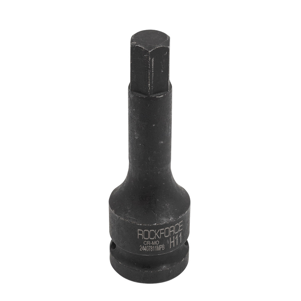 Головка-бита 6-гранная ударная 11мм,1/2'' RockForce RF-24407811MPB